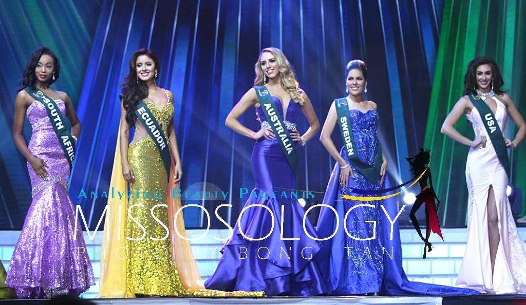 Miss Earth Top 16 in Evening Gown/ Missosology Facebook page (screenshot)