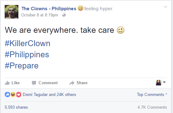Photo via verified The Clowns-Philippines FAcebook Page (screenshot)