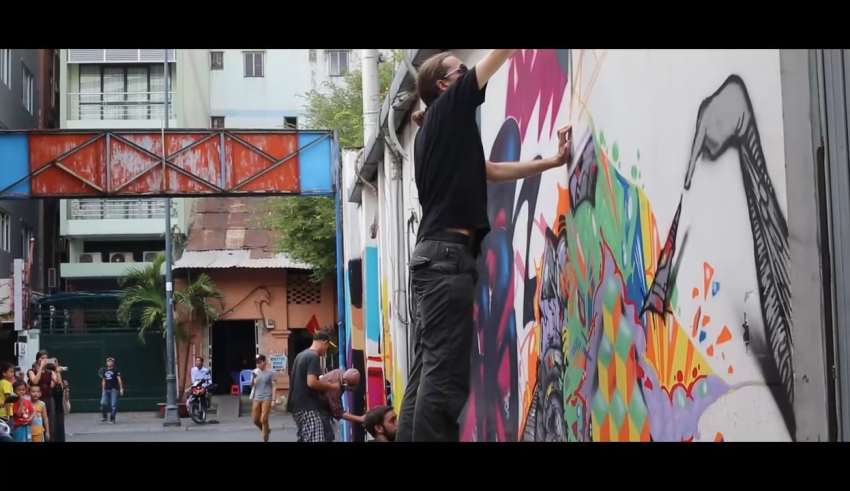 Ho Chi Minh City, Saigon, public art, graffiti art