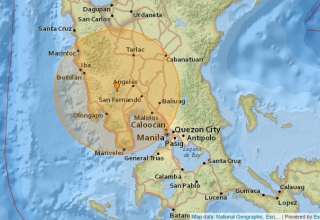 Magnitude 5.4 Earthquake Rocks Manila, Central Luzon; Intensity 4 reported