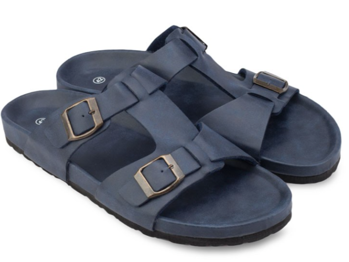 Faux Leather T-Strap Sandals