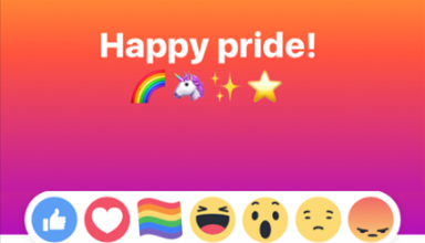 Rainbow Pride Reaction, Facebook