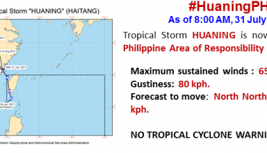 Typhoon Huaning, Philippines