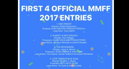 Manila Film Festival 2017, MMFF 2017