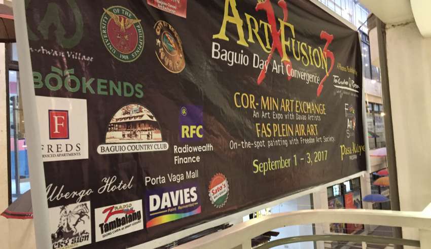 Pasa-Kalye, Cor-Min Art Exchange, Baguio, Davao artists, on the spot painting, mural painting, Baguio Day 2017