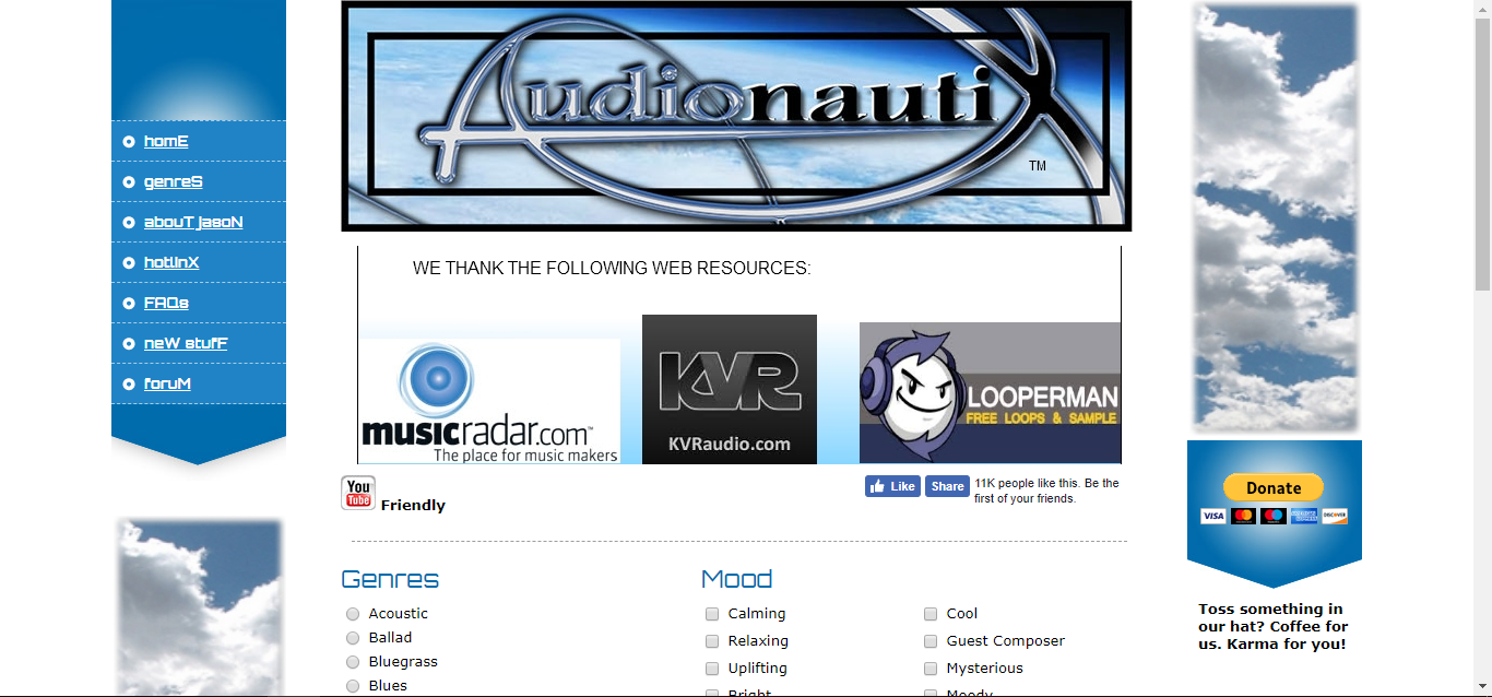 Audionautix Websites