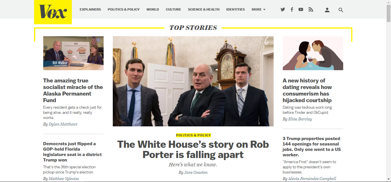 Vox, Websites