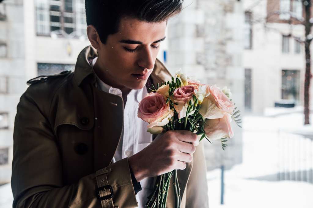 History of Valentine's Day, giving of flowers