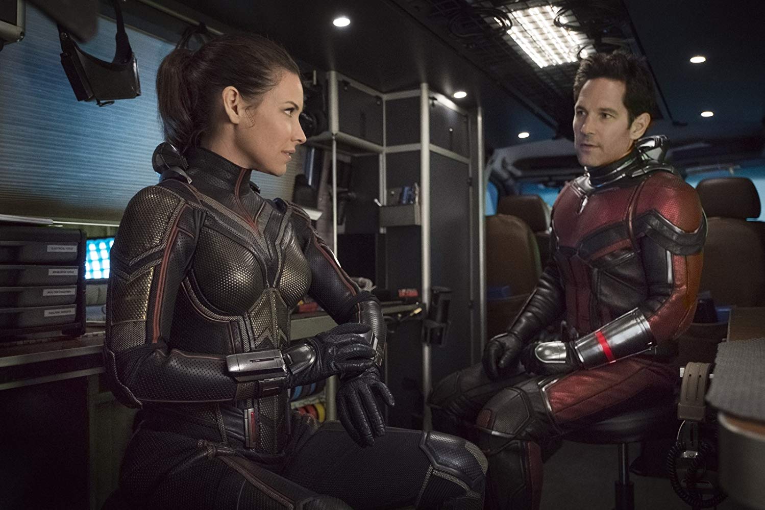 Paul Rudd and Evangeline Lilly in Ant-Man and the Wasp (2018)