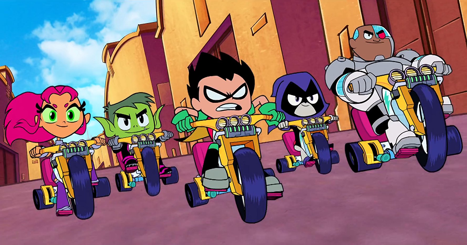 Tara Strong, Scott Menville, Hynden Walch, Greg Cipes, and Khary Payton in Teen Titans Go! To the Movies (2018)