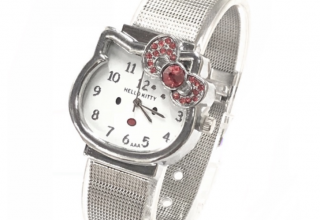 Hello Kitty Silver Belt Watch
