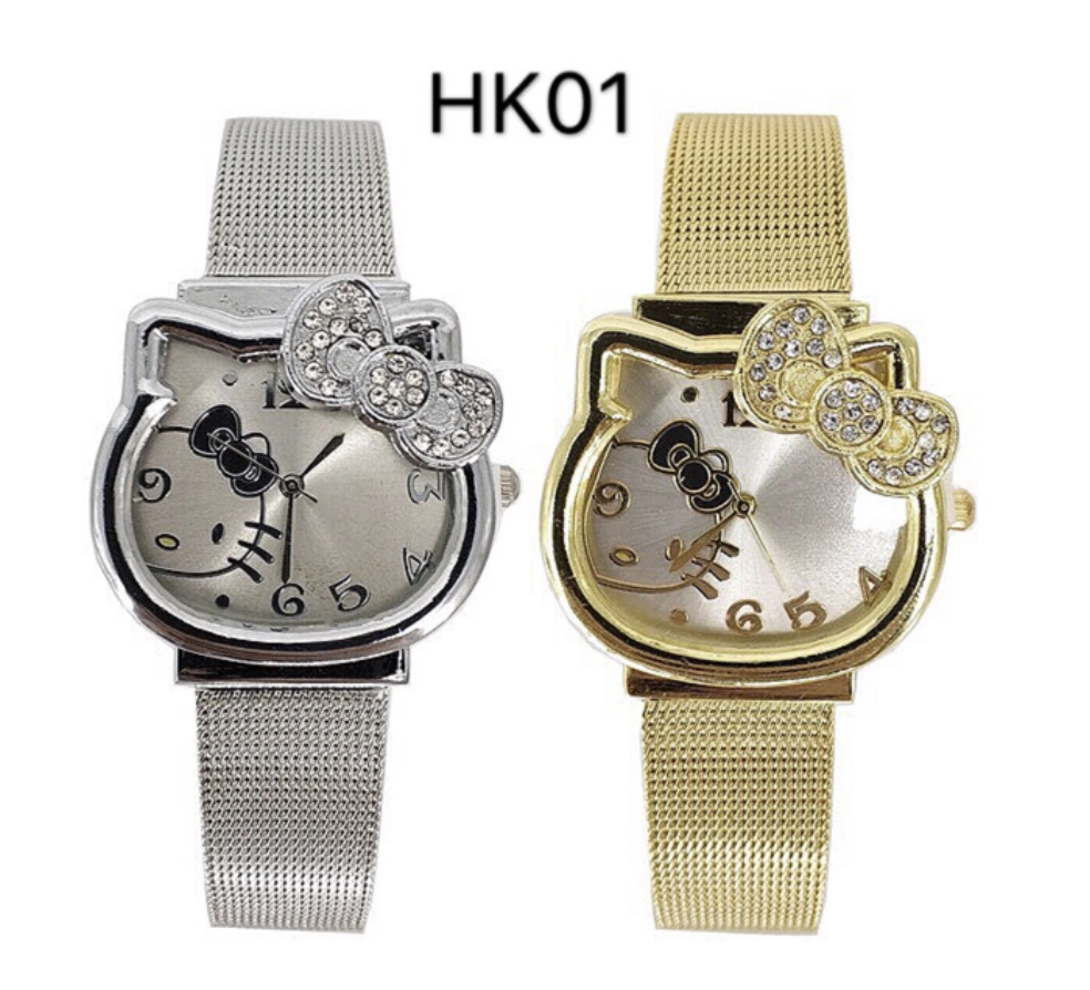 Hello Kitty Silver Belt Watch