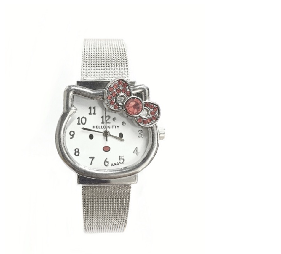 Hello Kitty Silver Belt Watch