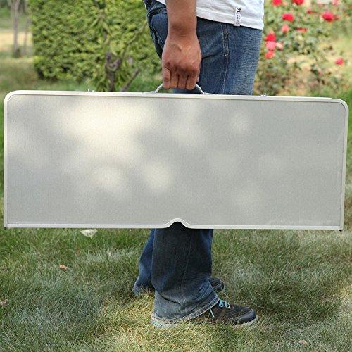Portable 4 Seater Aluminum Folding Table