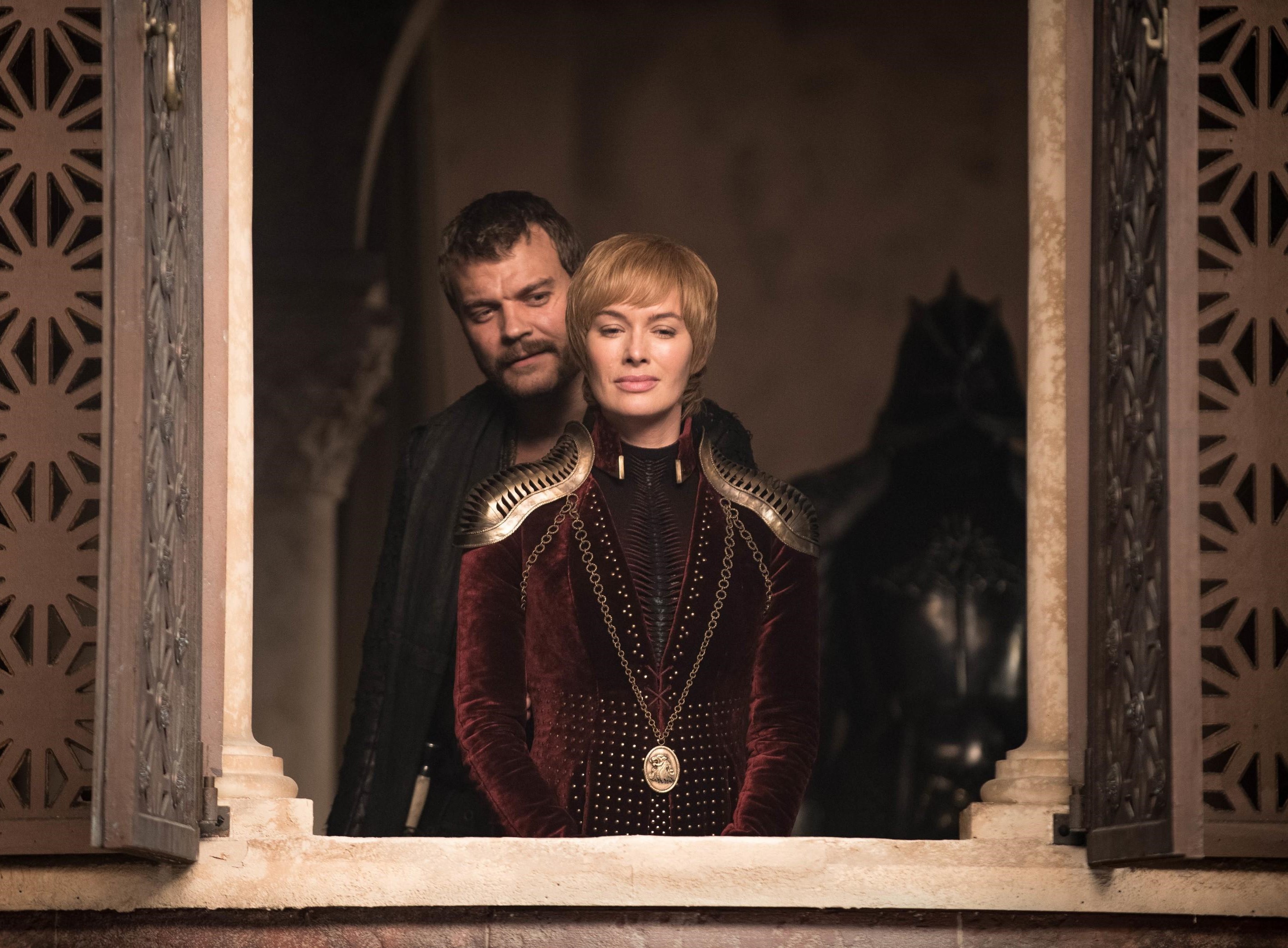 Lena Headey and Pilou Asbaek in Game of Thrones Season 8 Episode 4