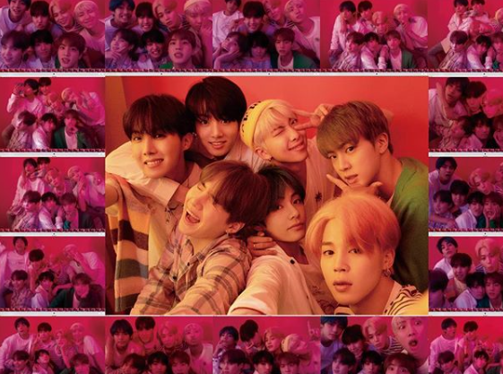 Jin, Suga, J-Hope, RM, Jimin, V, and Jungkook