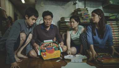 Kang-ho Song, Hye-jin Jang, Woo-sik Choi, and So-dam Park in Parasitev