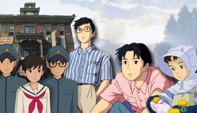 movie stills from Studio Ghibli movies