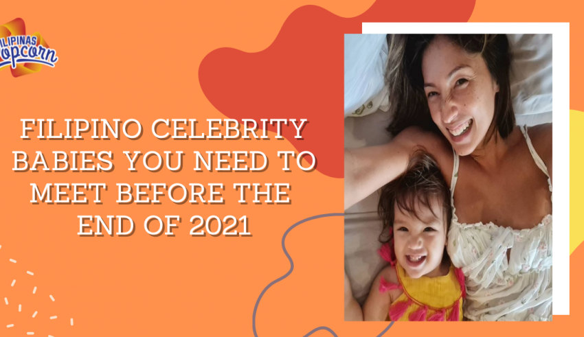 Selfie photo of Filipino celebrity with baby