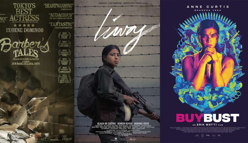 Posters of Filipino films that tackles women empowerment