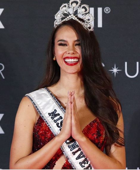 Catriona Gray Wearing Her Iconic Lava Gown.