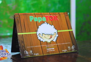PapaTok’s menu displayed on the table. Photo by Mikaela Bello.