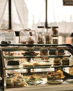 Alt Text: Assortment of displayed Cafe pastries. Photo via Dabang Coffee.