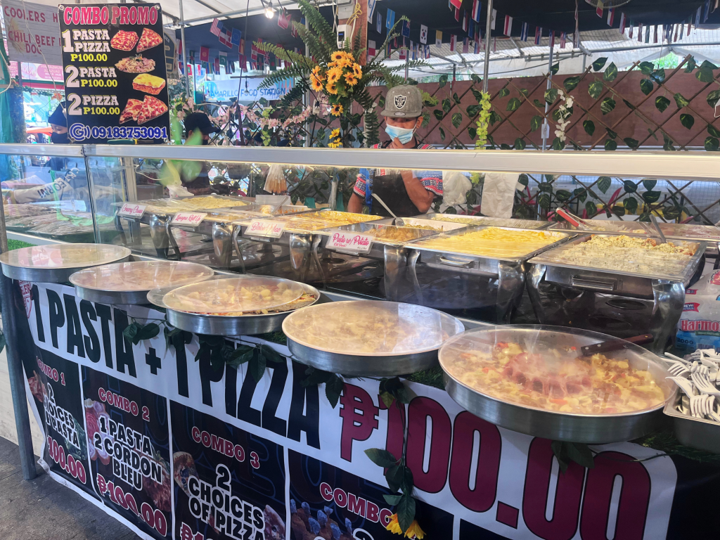 A wide selection of pizza and pasta