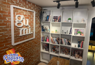 Cafe Gumi Logo on the wall